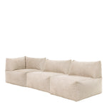 Tetra Cord 3pc Corner Sofa Set | Beige