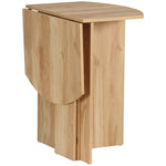 Foldable Dining Table Compact Drop Leaf Table For Kitchen | One Size | Oak