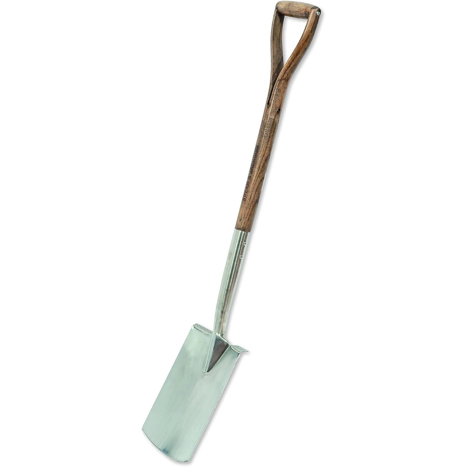 Digging Spade, Mirror Polished Stainless Steel Head