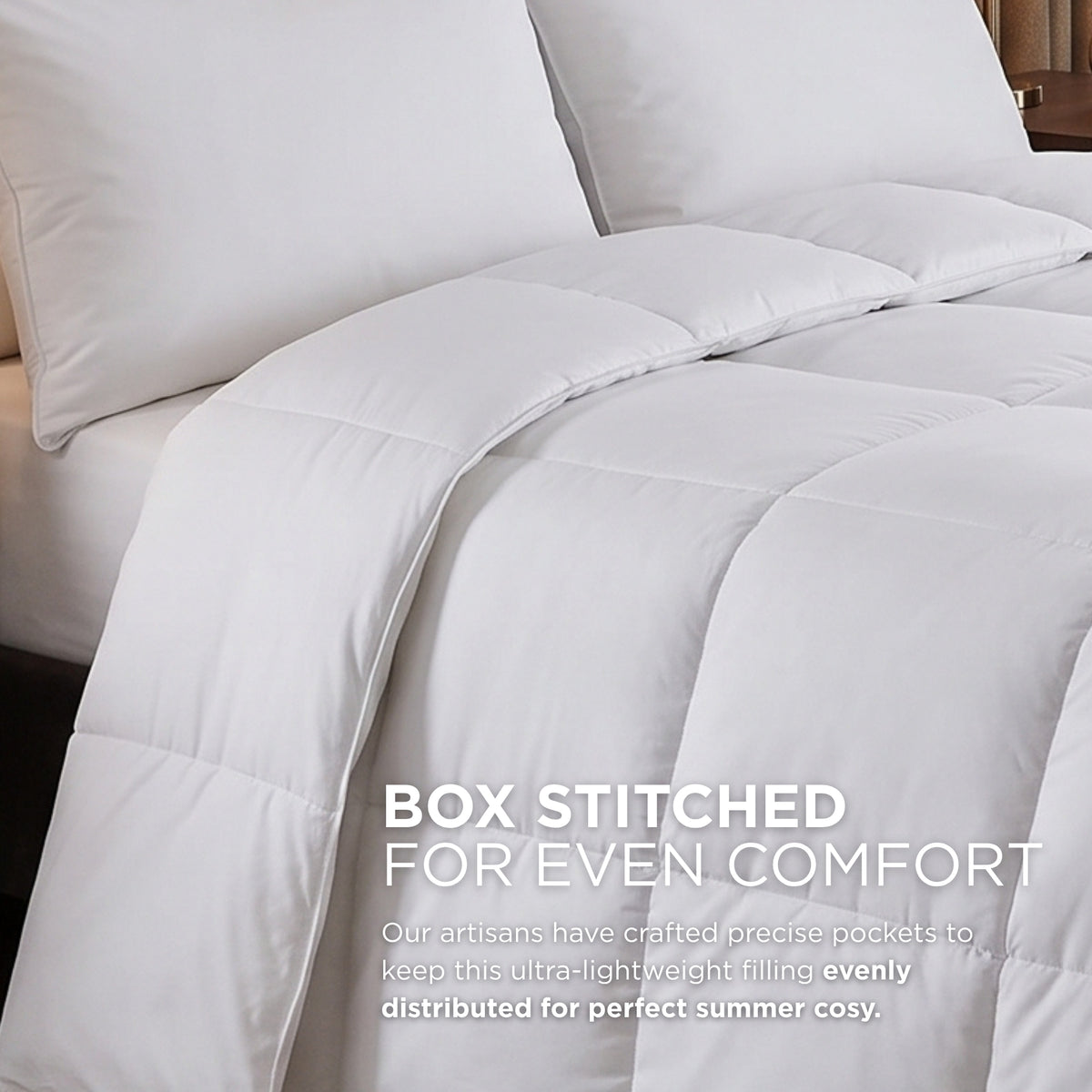 Luxury Hotel Quality Super Microfibre 10.5 Tog Autumn Duvet | Super King | White