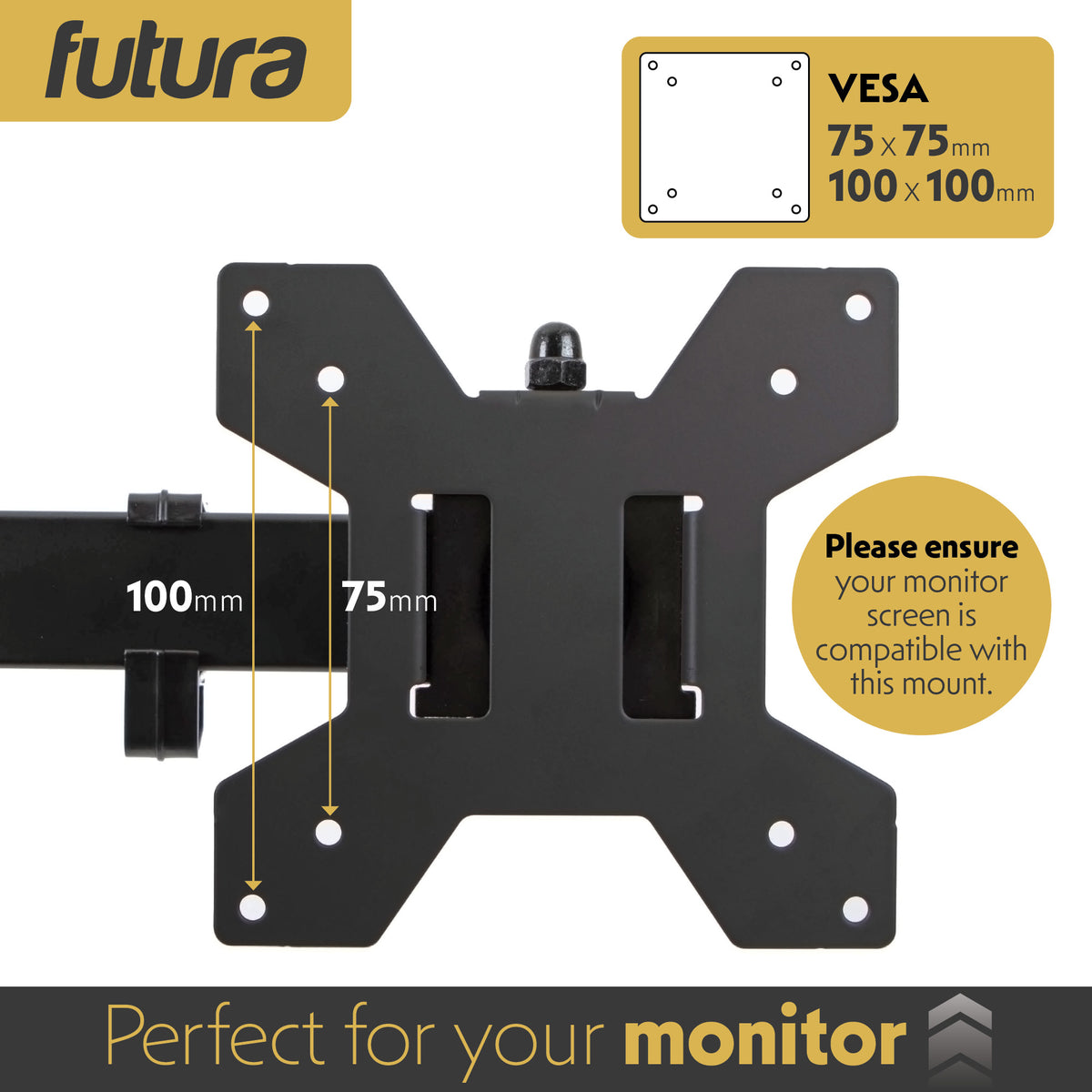 Single & Dual Monitor Arm For 13 To 32 Inch Screens - Dual Monitor Desk Mount With Clamp 90 Tilt And 360 Rotation & 180 Swivel | Dual Monitor Arm | Black