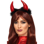 Metallic Devil Horns Headband