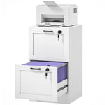 HOMCOM 2-drawer File Cabinet, Lockable Filing Cabinet For A4 Letter