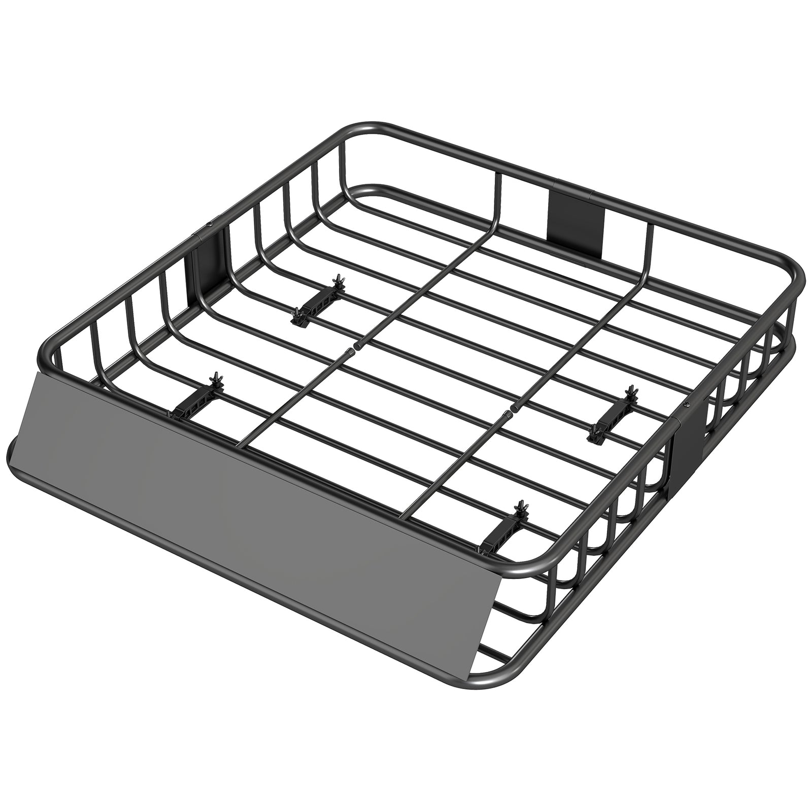HOMCOM 90.7 Kg Universal Roof Rack Basket, Steel Car Rooftop Holder