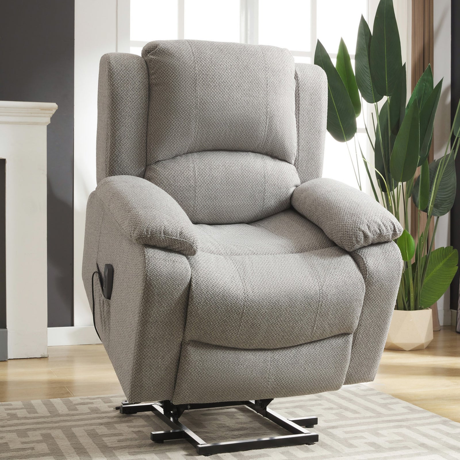 Marldon Electric Riser Recliner With Massage And Heat | Gray