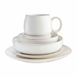Nordic Stoneware Dinner Set | 24 Piece | White