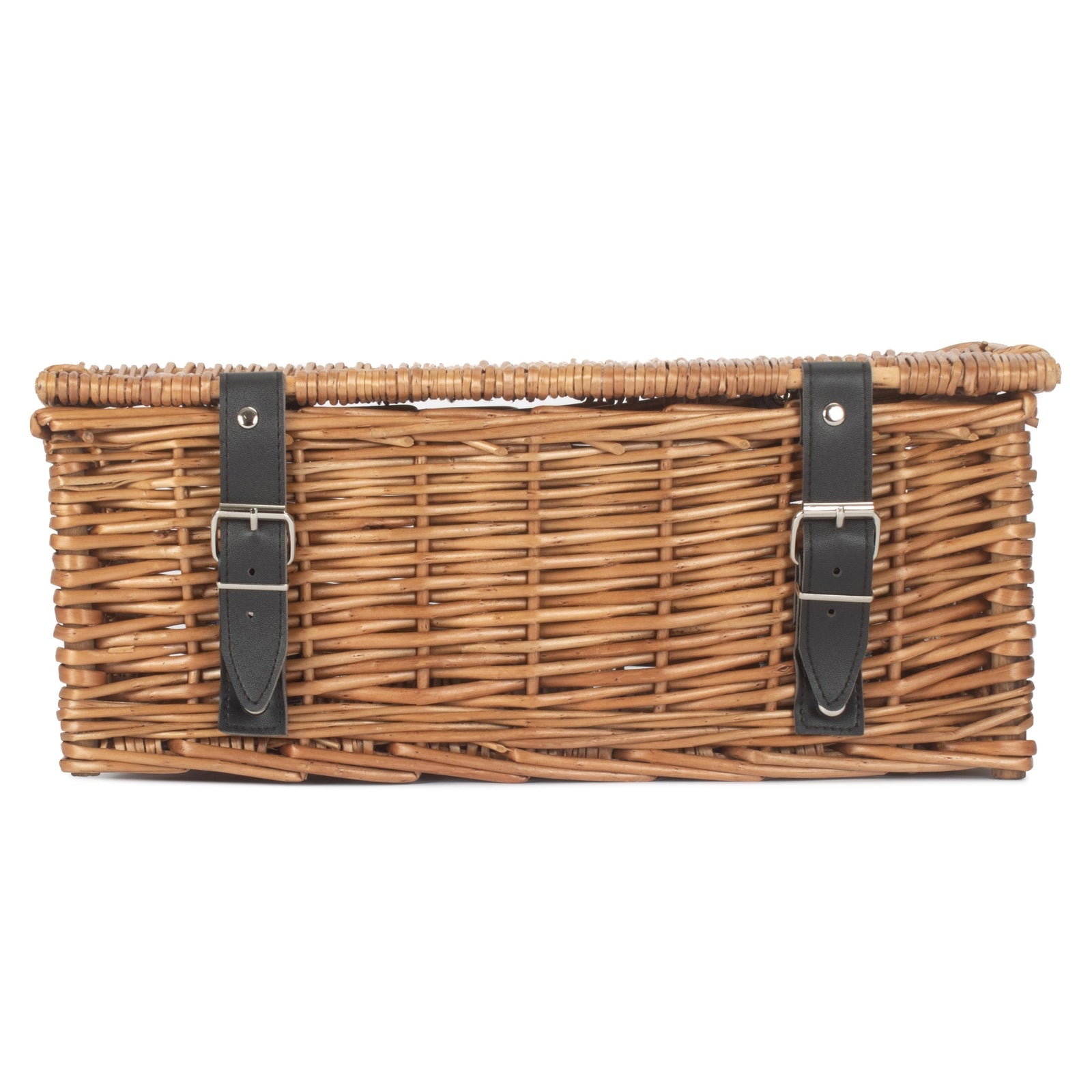 Wicker Double Steamed 35cm Empty Hamper Basket | Brown