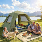 Pop Up Tent Waterproof Camping Tents 2-3 People | Green