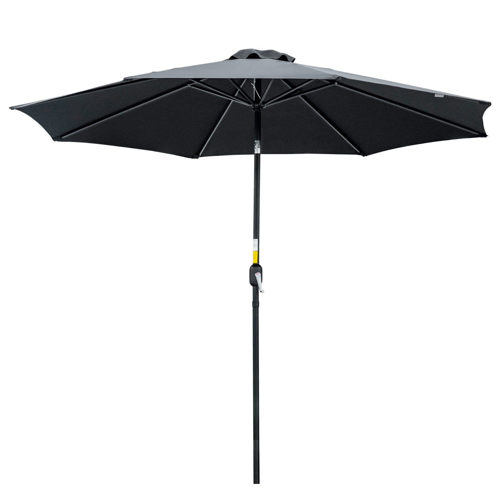 3m Patio Umbrella With Tilt And Crank | Black