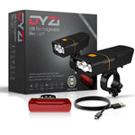 Dyzi Rechargeable Bike Lights Set 3000mah Lumens Waterproof
