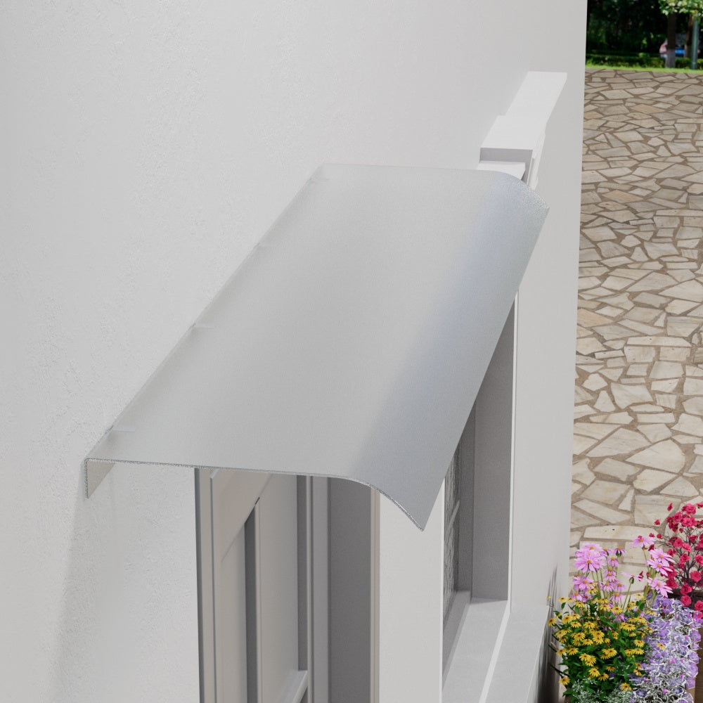 120cm W X 33cm D Frosted Window Door Awning Canopy