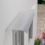 120cm W X 43cm D Frosted Window Door Awning Canopy