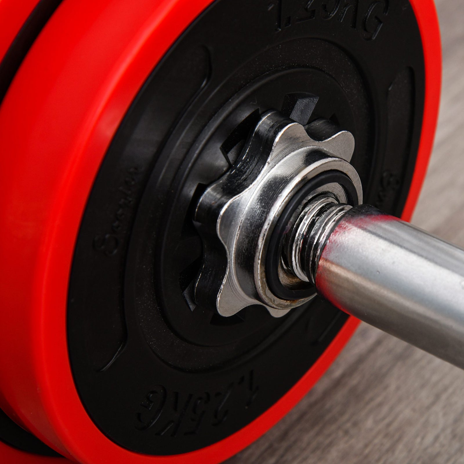 Adjustable 20kgs Barbell & Dumbbell Set | Red