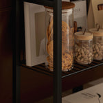 Side Table W/ Storage, Small Table For Living Room, Bedroom | Gray