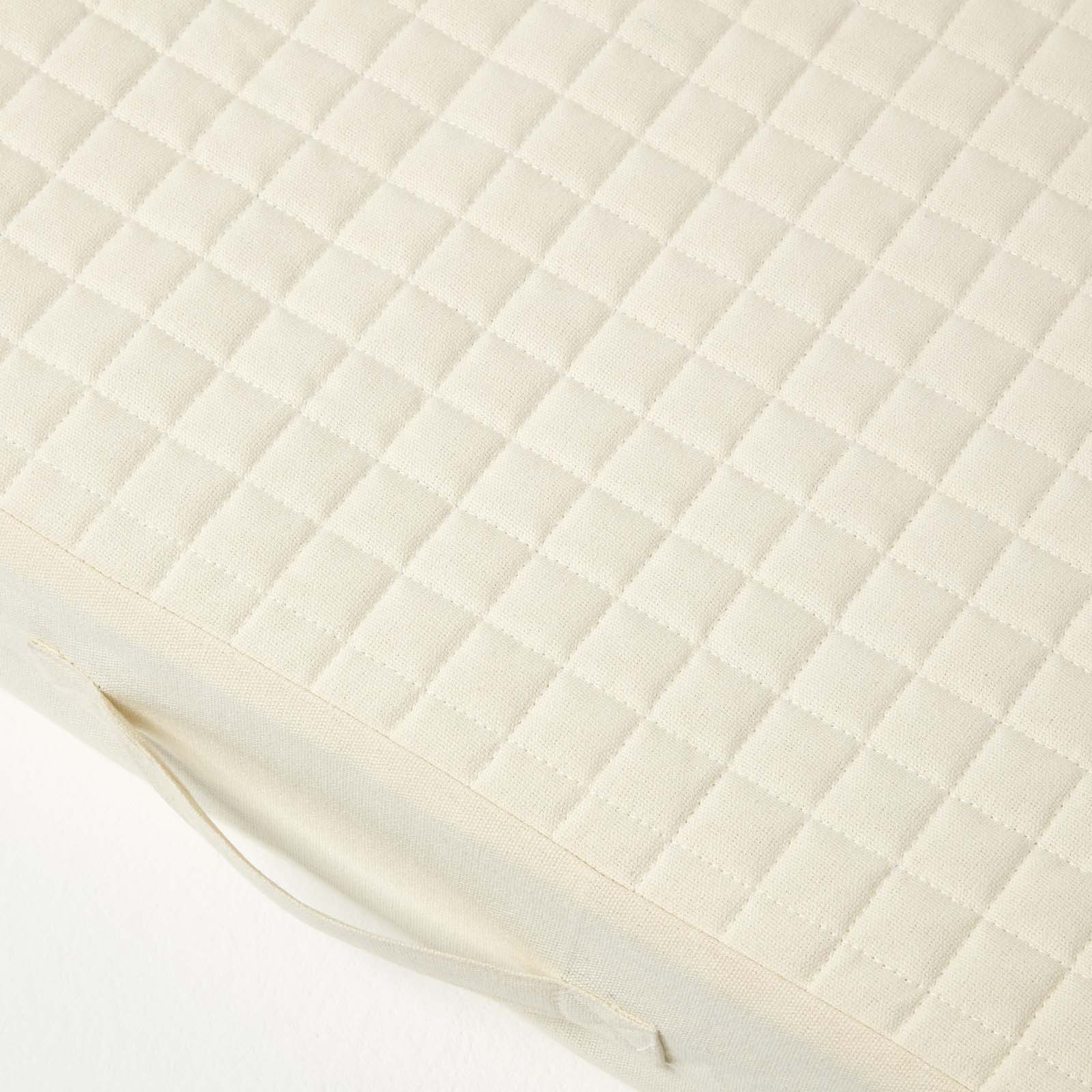 Cotton Orthopaedic Foam Armchair Booster Cushion | 50cm x 50cm | Cream
