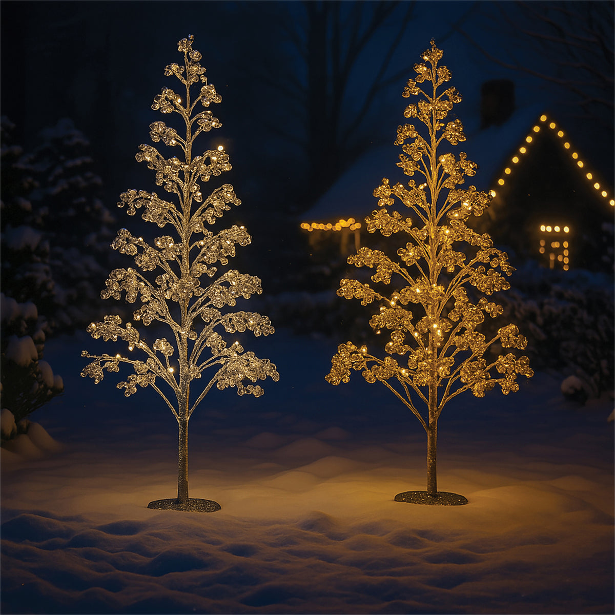 180cm 1000 Warm White Micro Led Tree 5m Lead | Gold