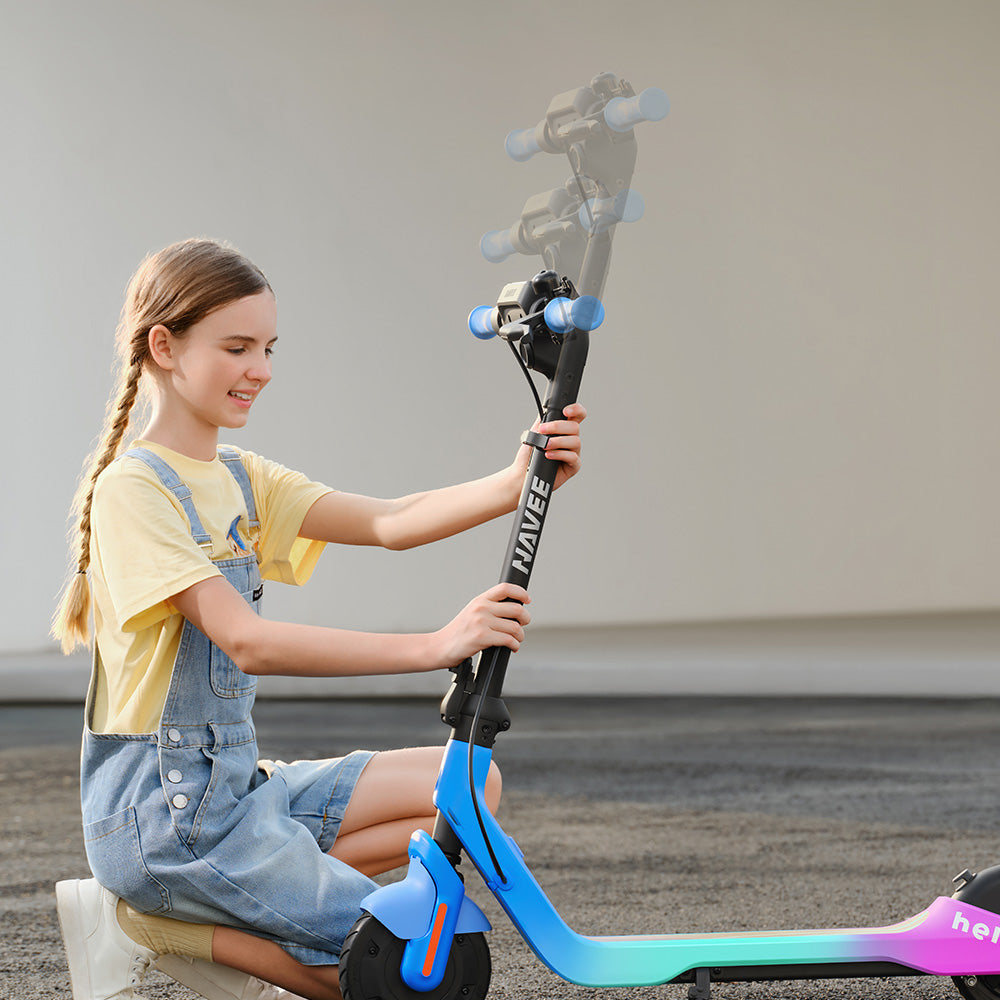 Navee K100 Max Kids E-scooter, Foldable, Bluetooth Speaker And Ambient Light, 10mph
