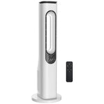 HOMCOM Bladeless Tower Fan, 35db Standing Cooling Fan With 50° Oscillating