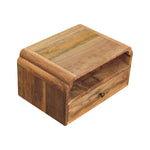 Avora Wall-mounted Bedside – Solid Wood, Oak-ish Finish
