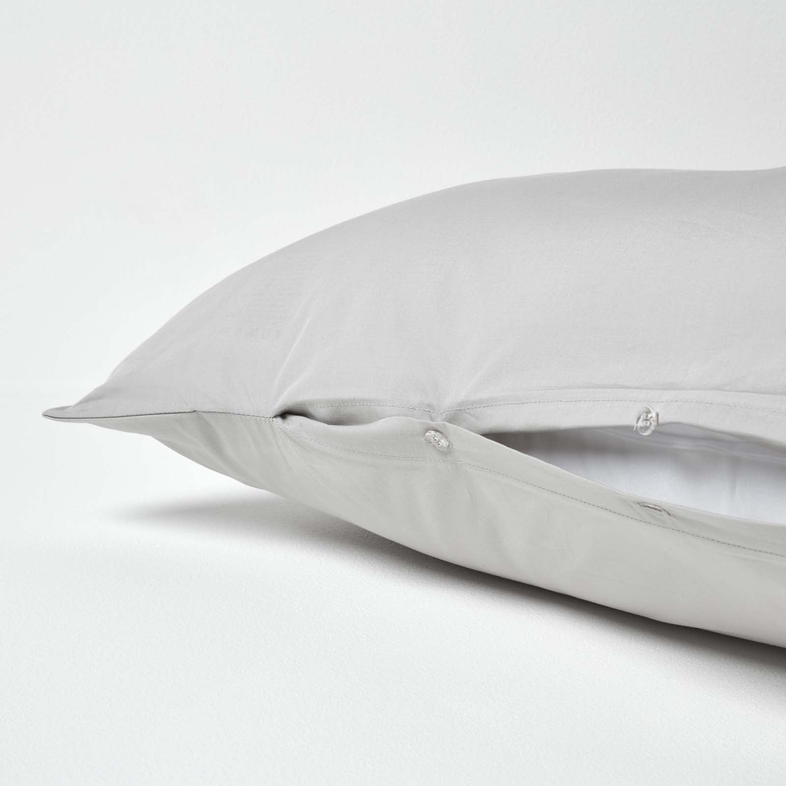 Egyptian Cotton V Shaped Pillowcase 200 Tc | V Shape | Silver Grey