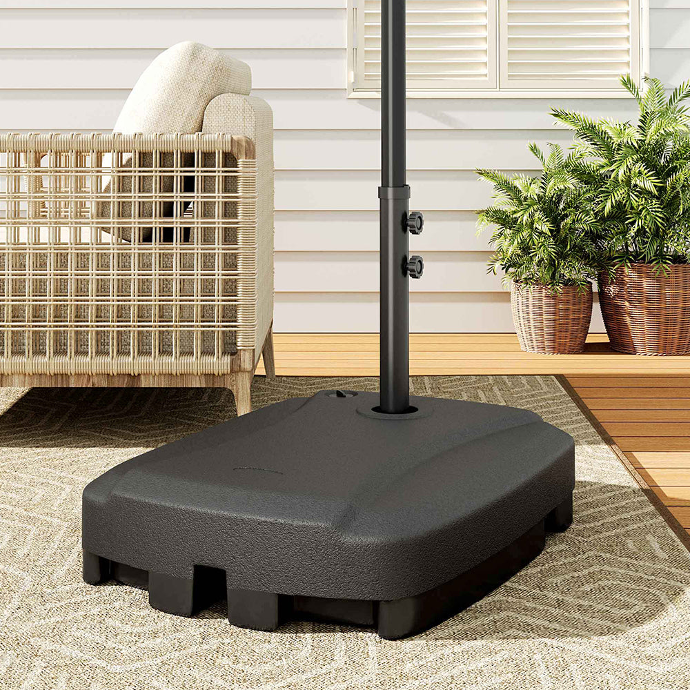 Hdpe Water And Sand Filled Freestanding Parasol Base With Wheels