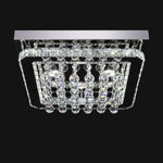 Modern Fancy Crystal Led Flush Mount Ceiling Light | Cool White