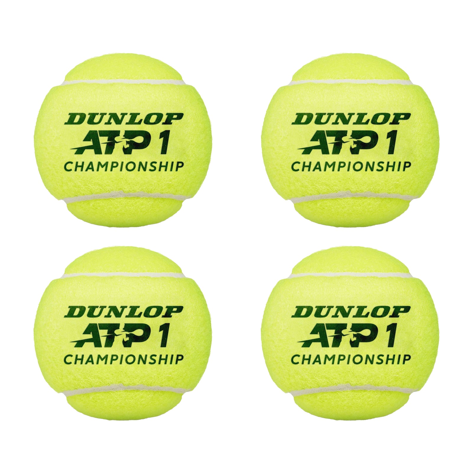 Atp Championship Tennis Balls (pack Of 4) | One Size | Yellow