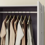 Wardrobe For Bedroom, Double Wardrobe With Hanging Rail | One Size