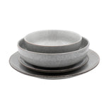Nordic Stoneware Dinner Set | 16 Piece | Grey
