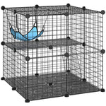 Indoor Cat Cage With Diy Customisable Design | 70cm | Black