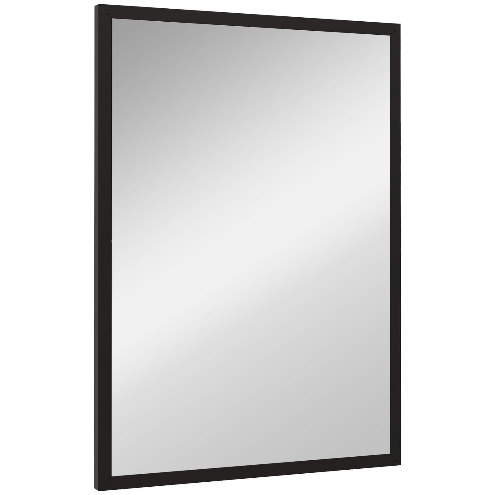 60x40/70x50cm Wall Bathroom Mirror For Home Decor Vanity | Large | Black