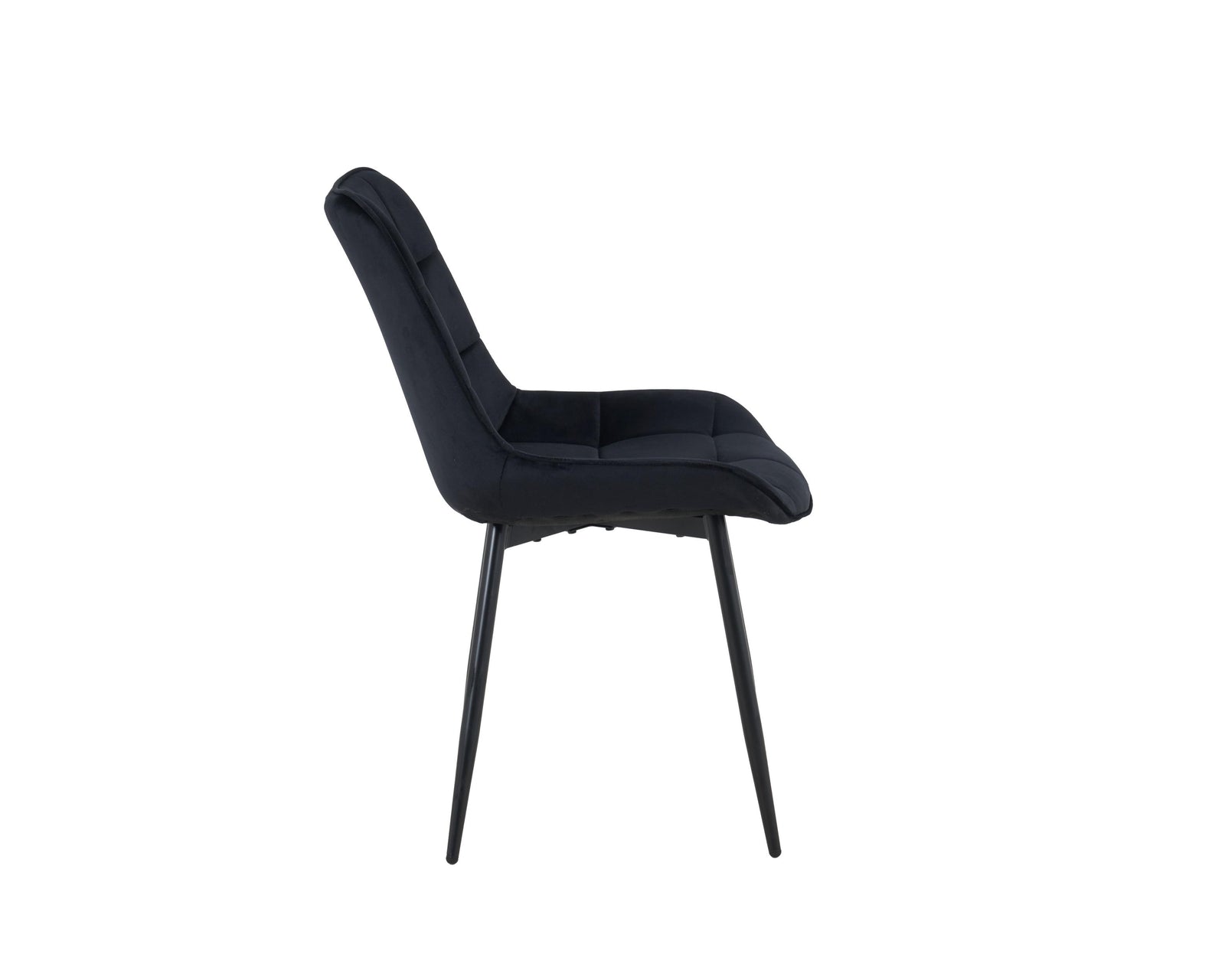San Diego Marble Top Dining Table With Erica Velvet Chairs | Black