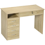 Computer Desk Writing Desk With Five Drawers For Home Office | Natura