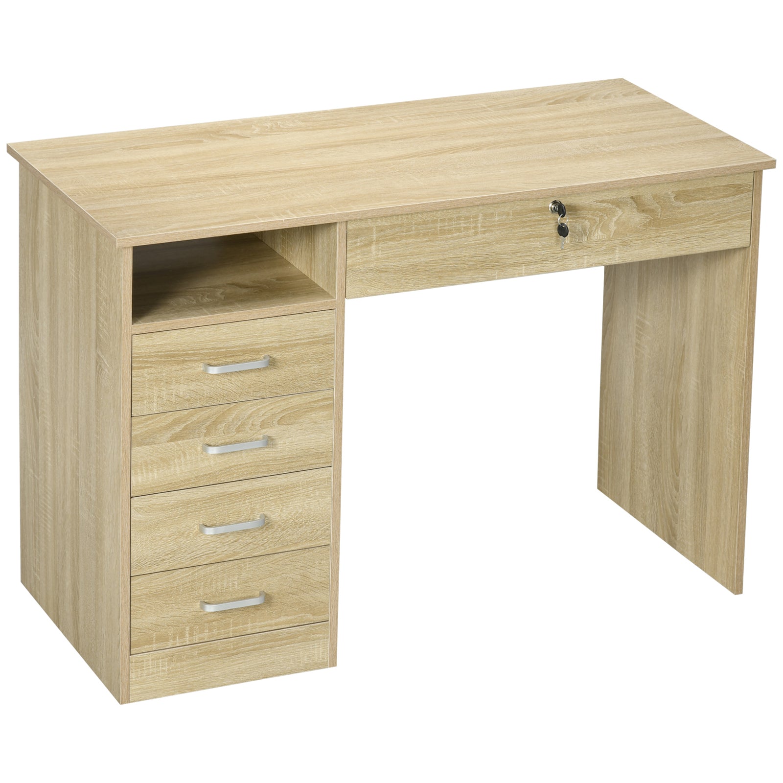Computer Desk Writing Desk With Five Drawers For Home Office | Natura