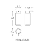 Dispenser, 16,7 X 8.3 X 6.2 Cm, Collection Bwc | Matte Black