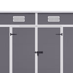 6x4ft Outdoor Plastic Garden Shed With Window, Vents And Floor Weather-resistant Storage For Tools & Equipment
