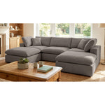 Cotleigh 5 Piece U-shaped Modular Corner Sofa | Grey
