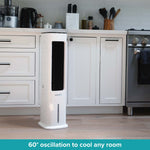 Fast Chill Tower - Evaporative Cooling Tower Fan With Water Tank | 5l | White
