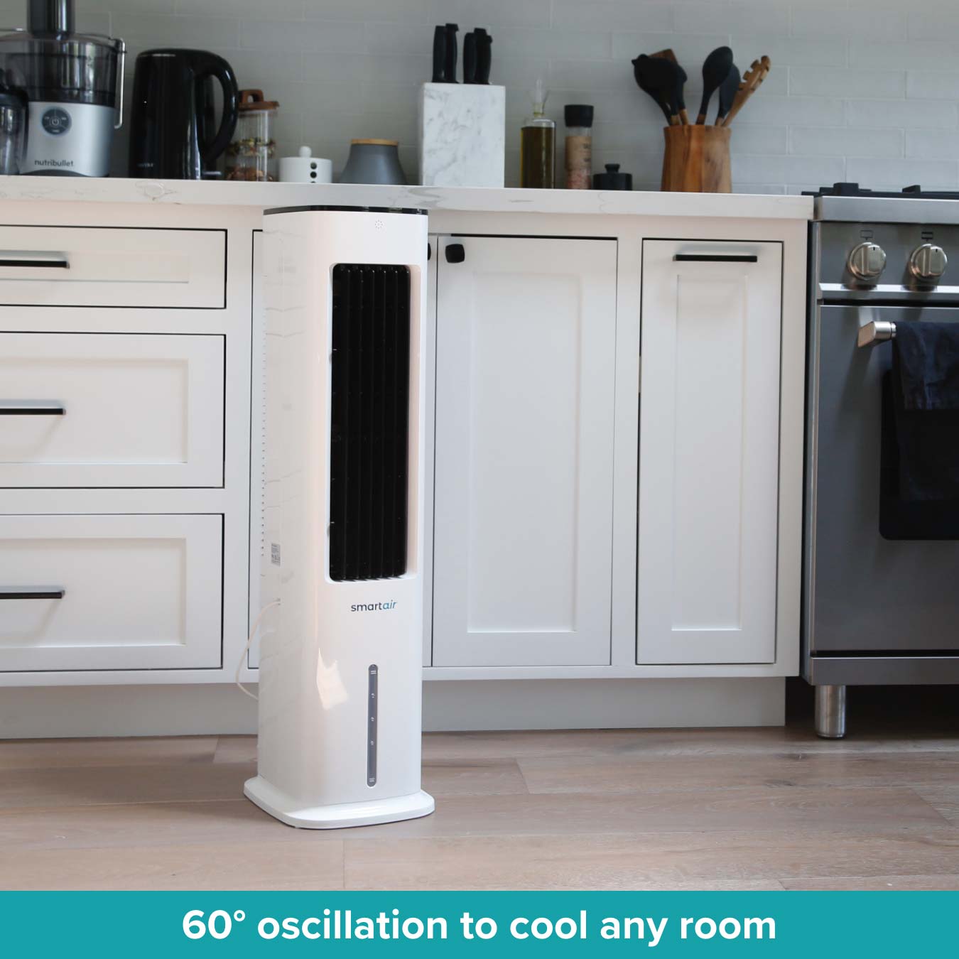 Fast Chill Tower - Evaporative Cooling Tower Fan With Water Tank | 5l | White
