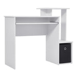 Multipurpose Computer Desk With Storage Bin For Home Office