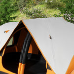 2 Room Camping Tent With Waterproof Rainfly & Screen Panels | Orange