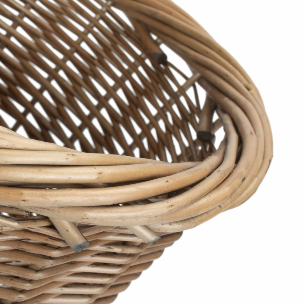 Wicker Antique Wash Waster Paper Bin