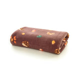 Hogging It Throw Wine – Hedgehog & Woodland Animal Fleece Blanket 140x180cm | 140cm x 180cm | Wine