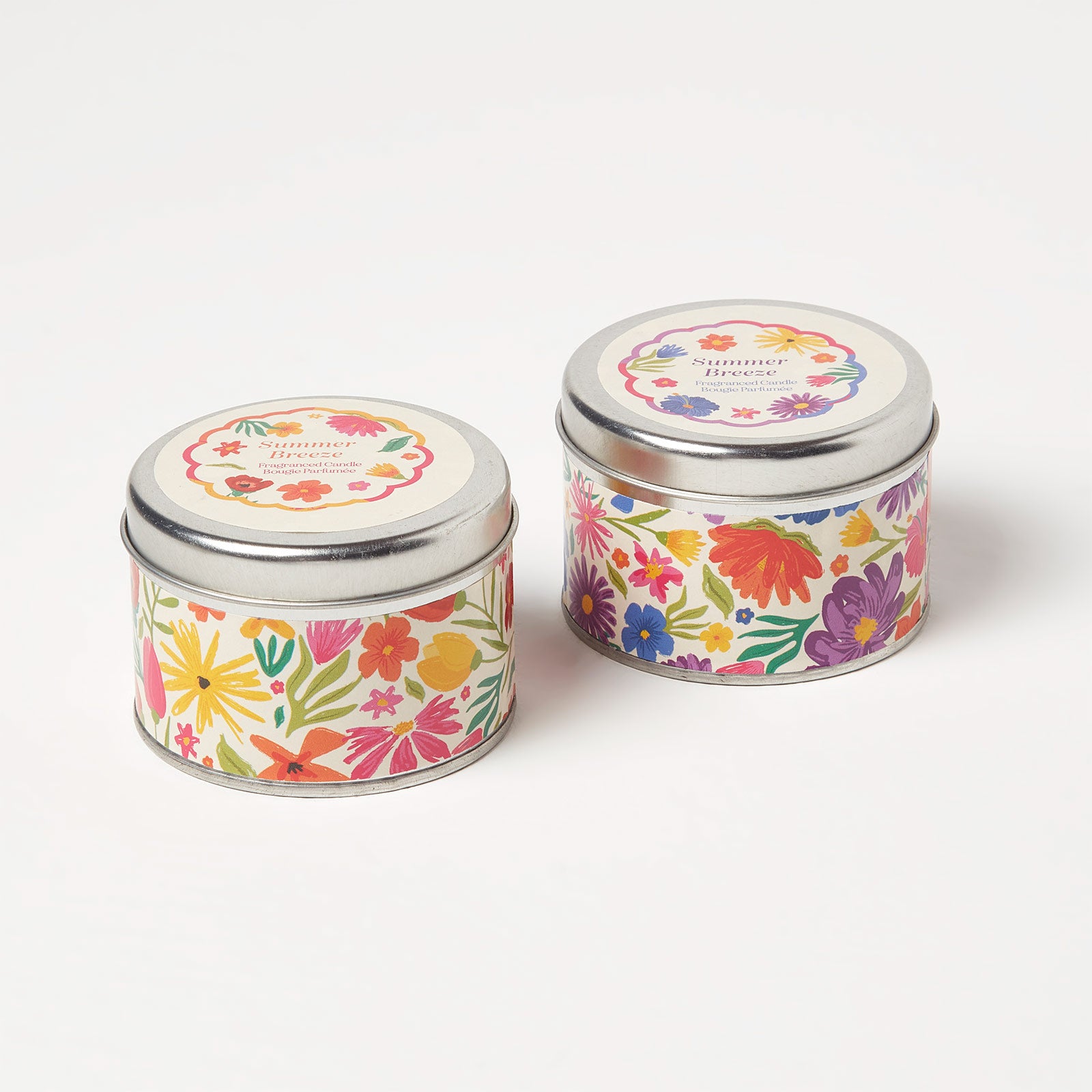 HOMESCAPES Summer Breeze Scented Candle Tins (set Of 6)