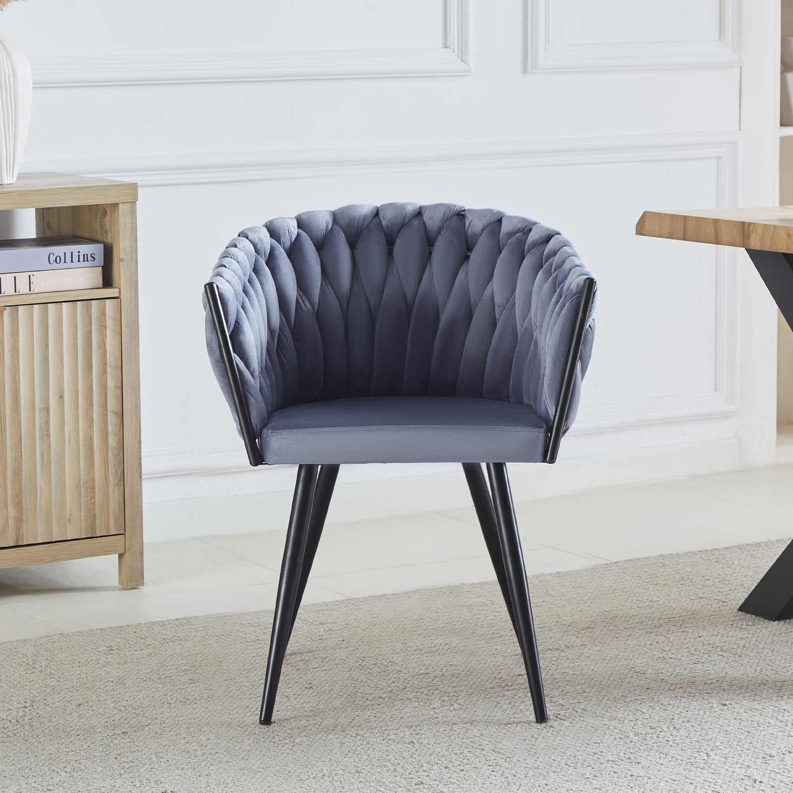 Set Of 2 Baiano Fabric Dining Chairs