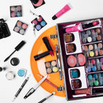 Dawn Till Dusk Make Up Large Storage 54 Piece Vanity Case Set | 54Piece | Silver