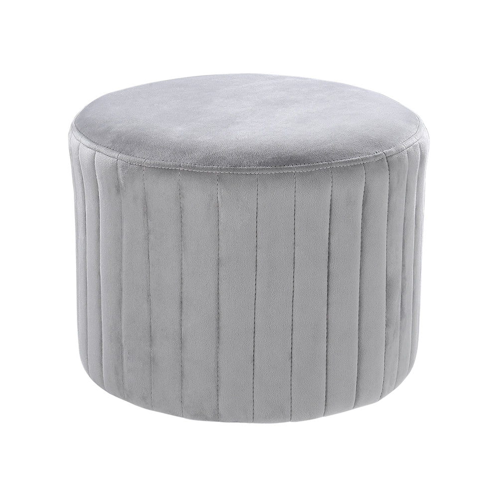 Round Velvet Stool Chair Dressing Table Ottoman