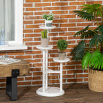 3 Tiered Plant Stand, Plant Shelf For Indoor & Outdoor | White