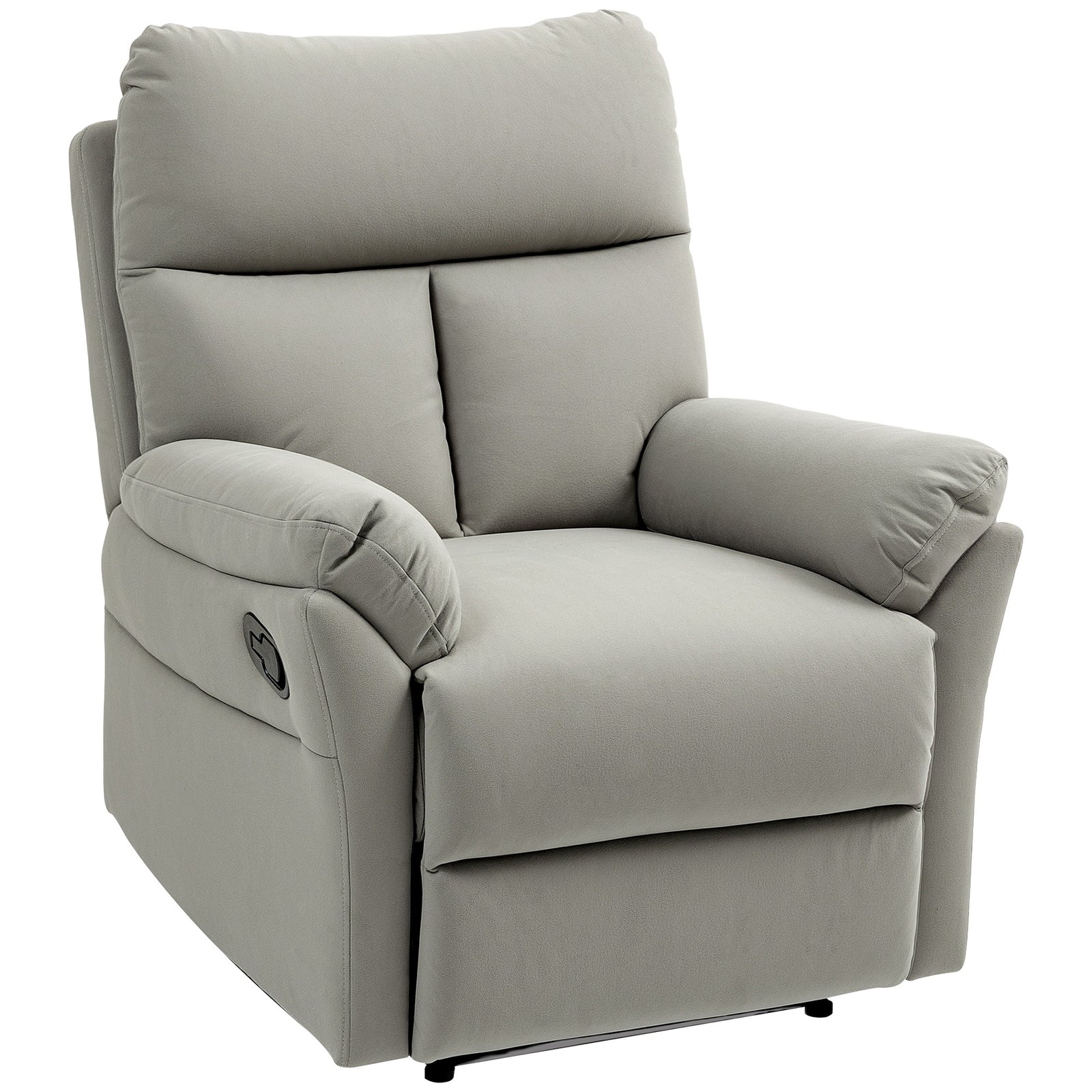 Recliner Armchair, Reclining Chair With Adjustable Leg Rest | One Size | Grey