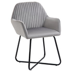 Accent Chair Velvet-feel Upholstered Lounge Armchair | One Size | Gray